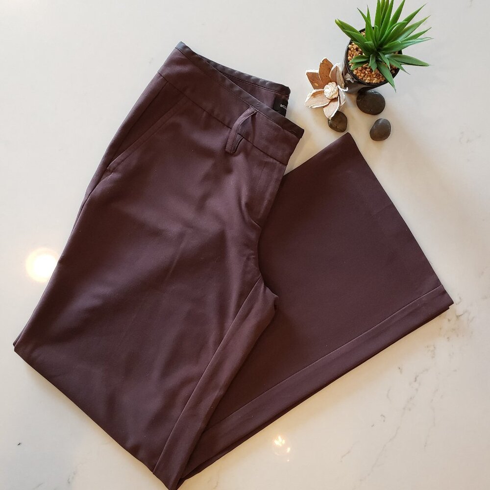 Brown Wide Leg Dress Pants